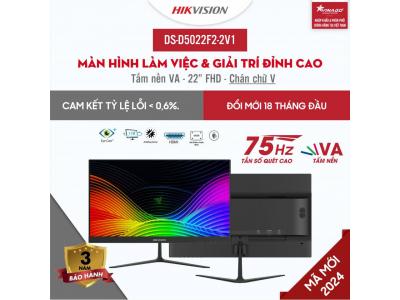 MÀN HÌNH HIKVISION 22 INCH VA - DS-D5022F2-2V1 - TRÀN VIỀN SIÊU MỎNG (Mã mới 2024)